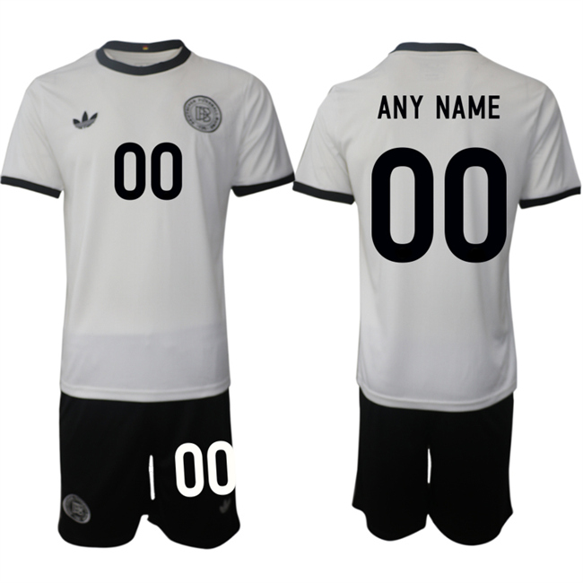 Men's Germany Custom White 2025 Home Soccer Jersey Suit